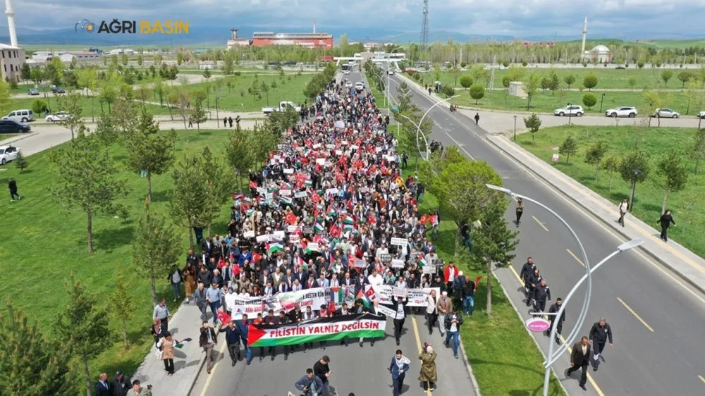 Ağrı İbrahim Çeçen Üniversitesi Özgür Filistin İçin Ayakta