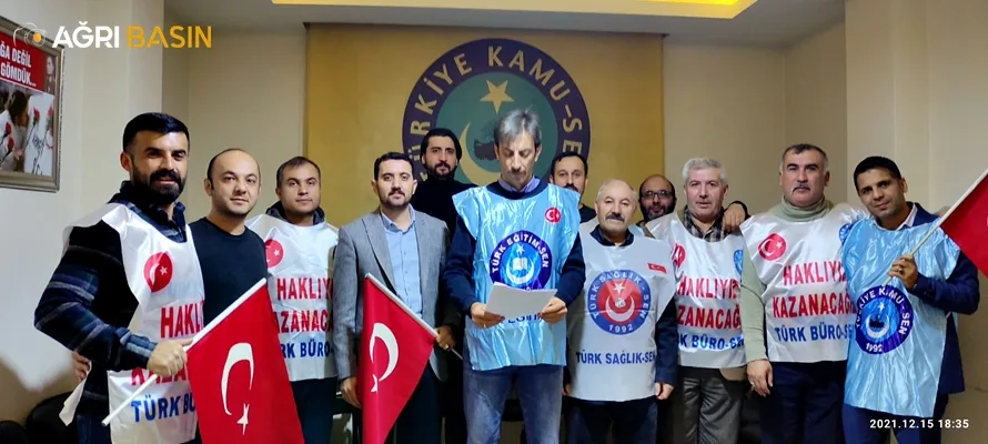 Türkiye Kamu-Sen Ağrı Temsilciliği'nden ek zam talebi