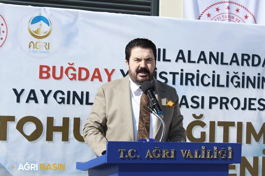 Ağrı'da Çiftçilere 530 ton buğday tohumu dağıtımı gerçekleştirildi