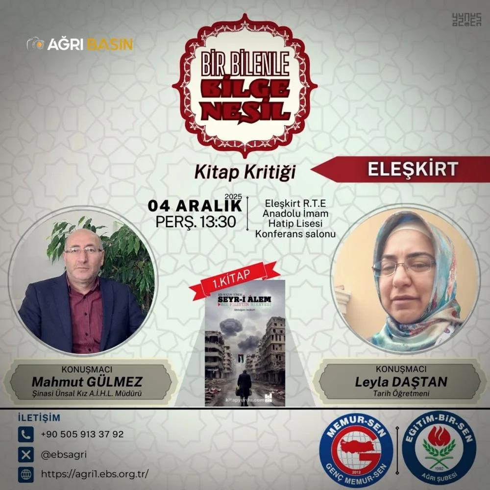 Ağrı’da Bir Bilenle Bilge Nesil Kitap Kritiği Başladı