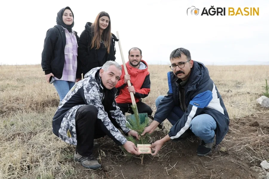 Ağrı’da 41 Maden Şehidi Anısına Fidan Dikildi