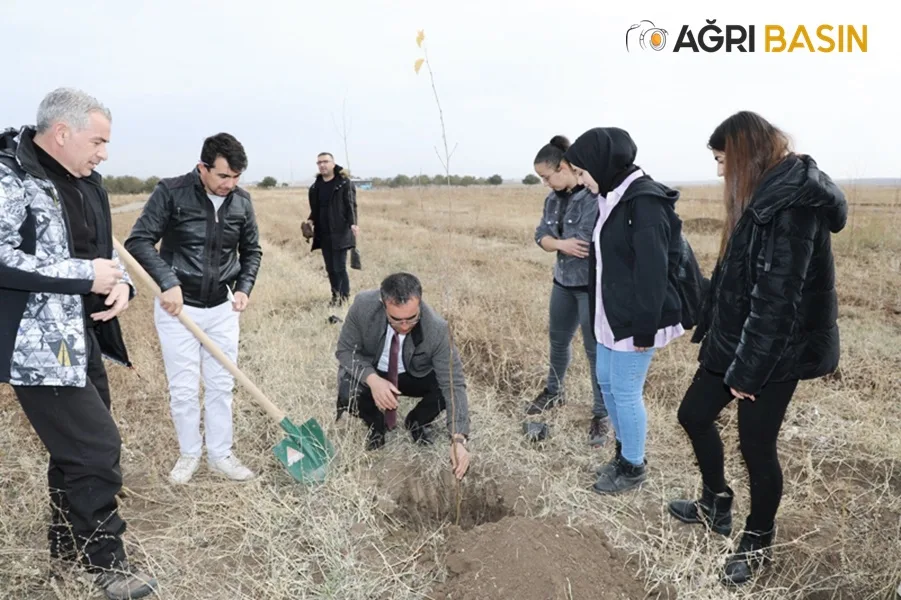 Ağrı’da 41 Maden Şehidi Anısına Fidan Dikildi
