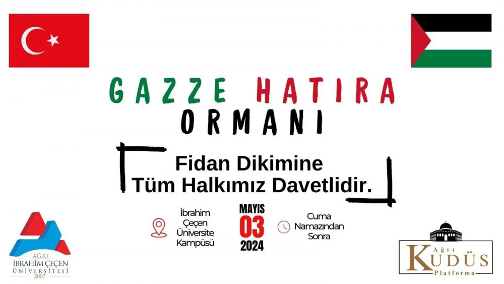AİÇÜ ve Ağrı Kudüs Platformu Özgür Filistin İçin Ayakta!
