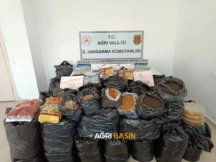 Doğubayazıt’ta Gümrük Kaçağı Ürünler Ele Geçirildi