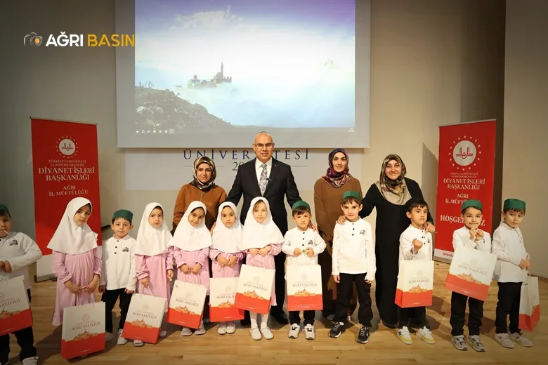 Ağrı'da 4-6 Yaş Kur'an Kursunda Miniklerden Kur’an Ziyafeti