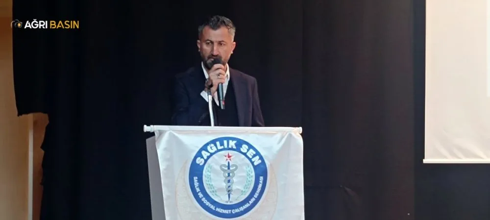 Sağlık-Sen Ağrı Şube Başkanı Fevzi Mağal Güven Tazeledi