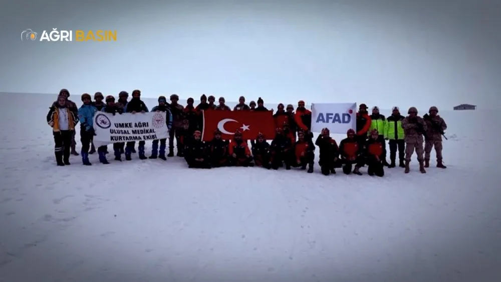 Ağrı’da Gerçeği Aratmayan Çığ Tatbikatı