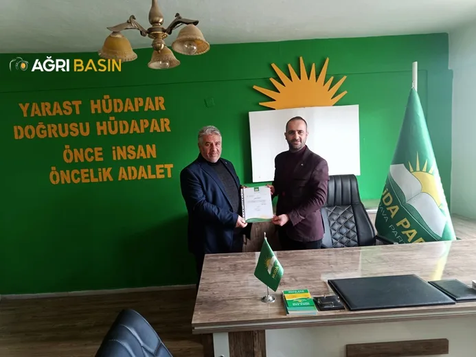 HÜDA PAR Doğubayazıt İlçe Başkanlığına Hasan Türkmen Atandı
