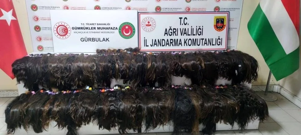 Ağrı'da 36 Kilo Gümrük kaçağı İnsan saçı ele geçirildi