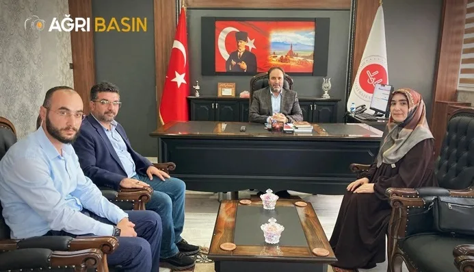 Mil-Diyanet Sen’den Ağrı İl Müftüsü İlhan’a Ziyaret