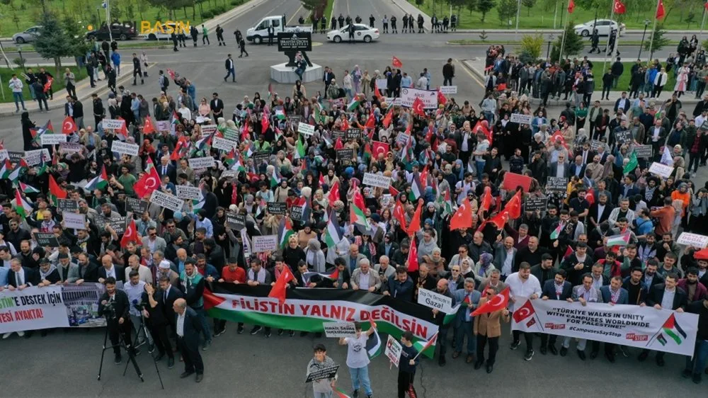 Ağrı İbrahim Çeçen Üniversitesi Özgür Filistin İçin Ayakta
