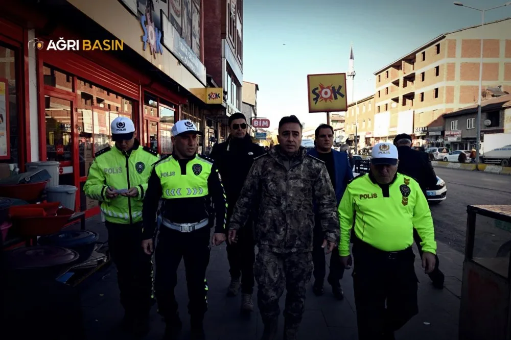 Ağrı Emniyet Müdürü Önder’den Eski Van Caddesi denetimi