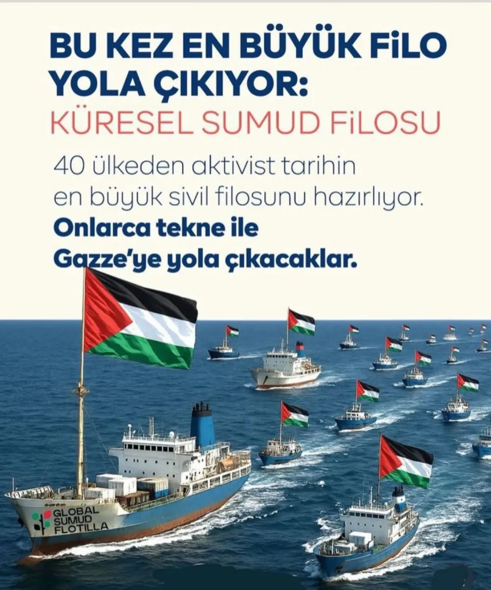Türkiye’den “Küresel Sumud Filosu”na destek