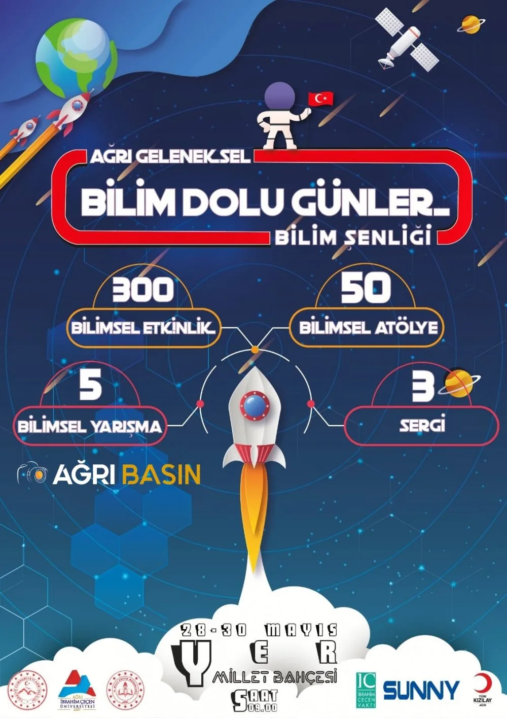 Ağrı'da 28-30 Mayıs'ta "Bilim Şenliği" düzenlenecek
