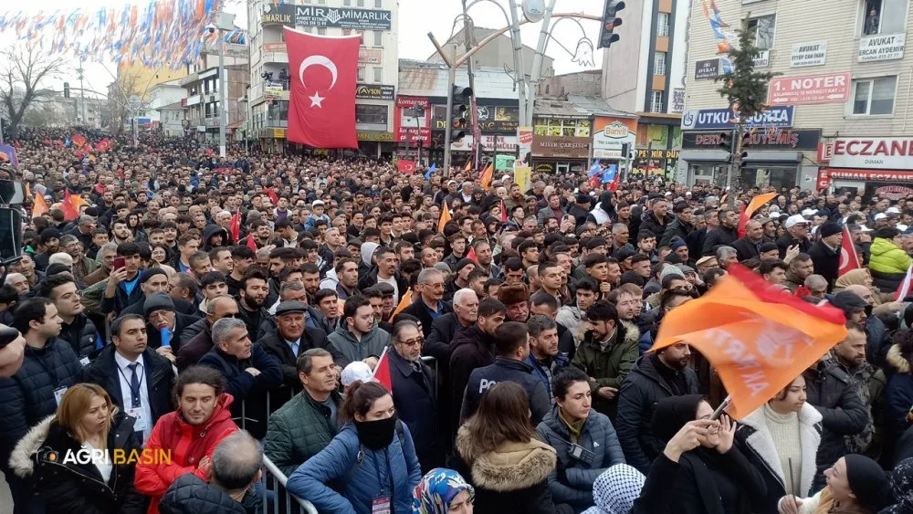 Erdoğan, Ağrı'da AK Parti Mitinginde Konuştu