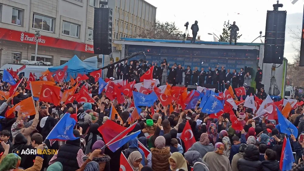Erdoğan, Ağrı'da AK Parti Mitinginde Konuştu