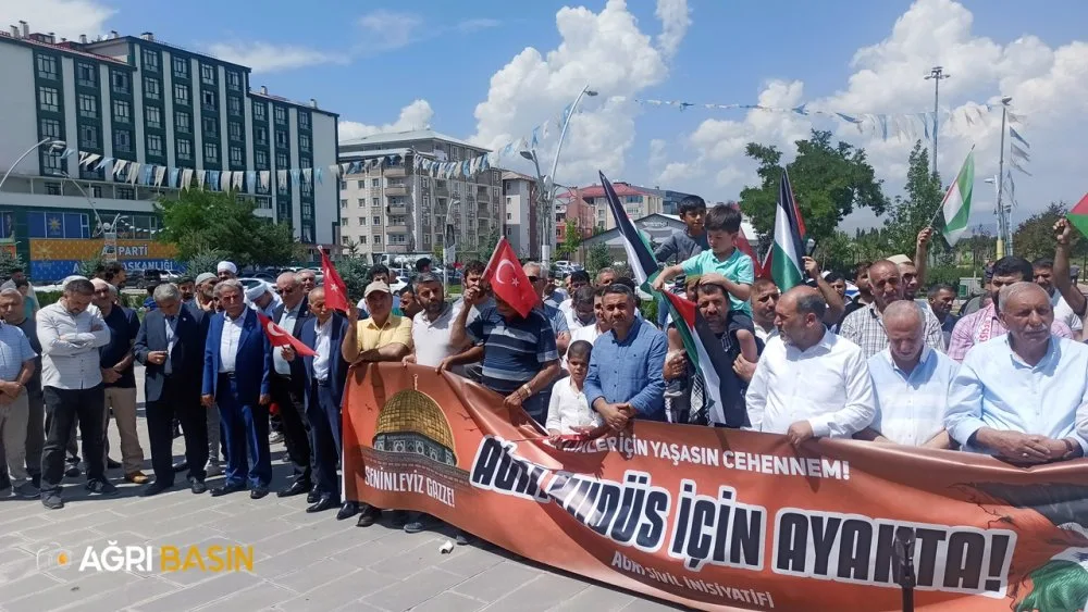 İsmail Heniyye için Ağrı'da gıyabi cenaze namazı kılındı