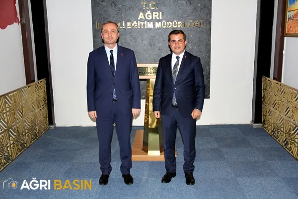 Taşlıçay Kaymakamından Milli Eğitim Müdürü Kökrek'e Ziyaret