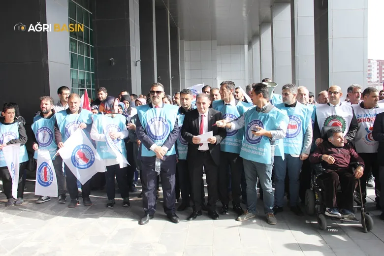Sağlık-Sen Ağrı Şubesinden Filistin'e Destek Açıklaması