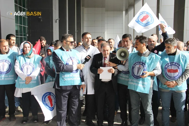 Sağlık-Sen Ağrı Şubesinden Filistin'e Destek Açıklaması