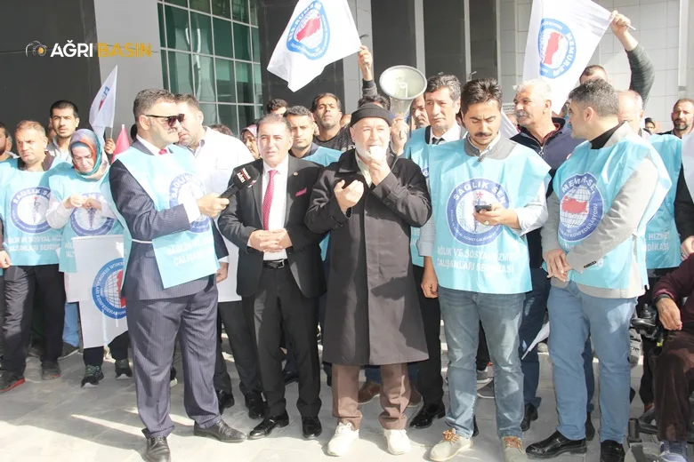 Sağlık-Sen Ağrı Şubesinden Filistin'e Destek Açıklaması