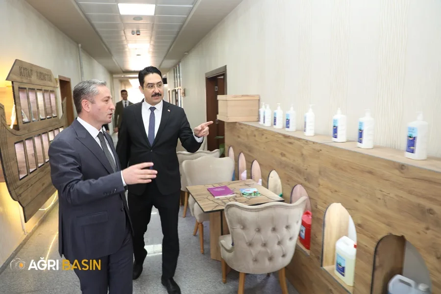 Hamur Kaymakamı Ali Yıldırım'dan Hasan Kökrek’e ziyaret