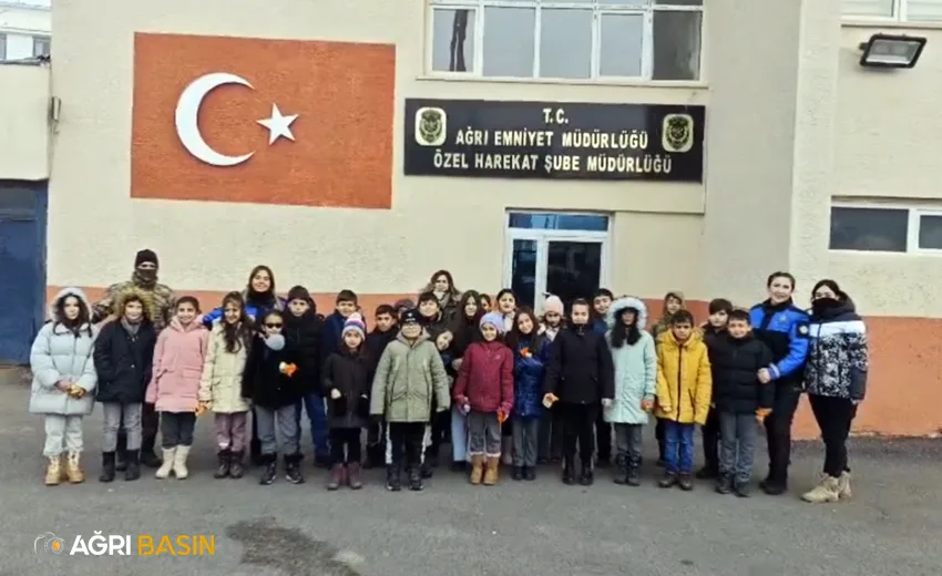 Ağrı'da Öğrencilere Güvenlik ve Polislik Eğitimi
