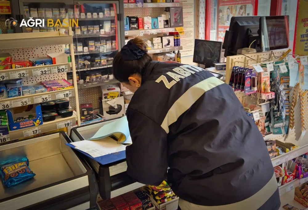 Ağrı Belediyesi Zabıta Ekiplerinden Market Denetimi
