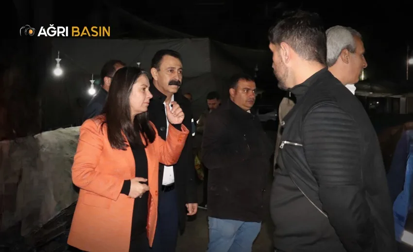 Ağrı Belediye Başkanı Hazal Aras Pazar Esnafını Dinledi