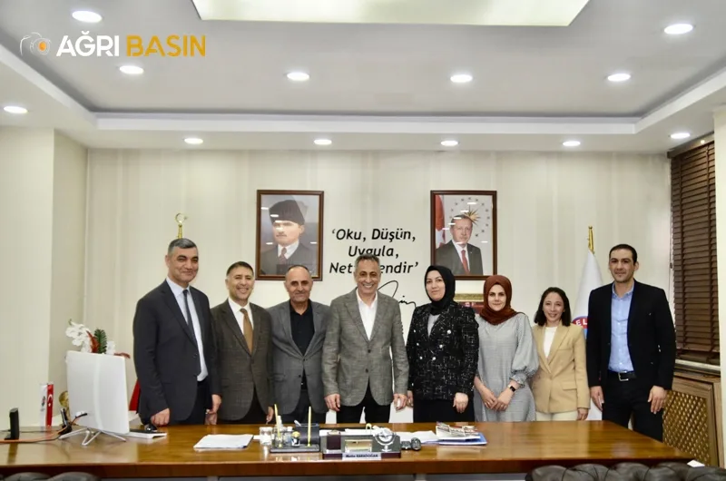 Ağrı Milli Eğitim ARGE Biriminden Başkan Karadoğan'a ziyaret
