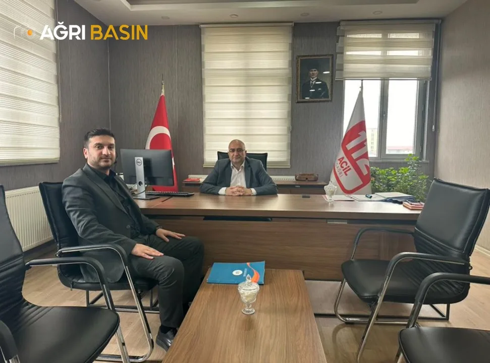 Büro Memur-Sen Ağrı Şube Başkanı Emrah Yıldız'dan Kurum Amirlerine Ziyaret