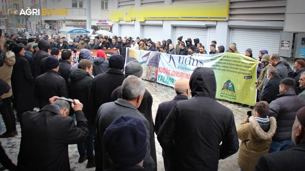 Ağrı’dan Gazze’ye Destek: İsrail’in İşgal Planına Tepki