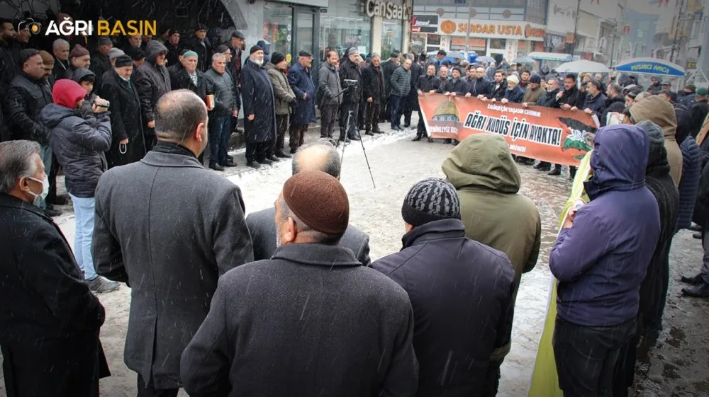 Ağrı’dan Gazze’ye Destek: İsrail’in İşgal Planına Tepki