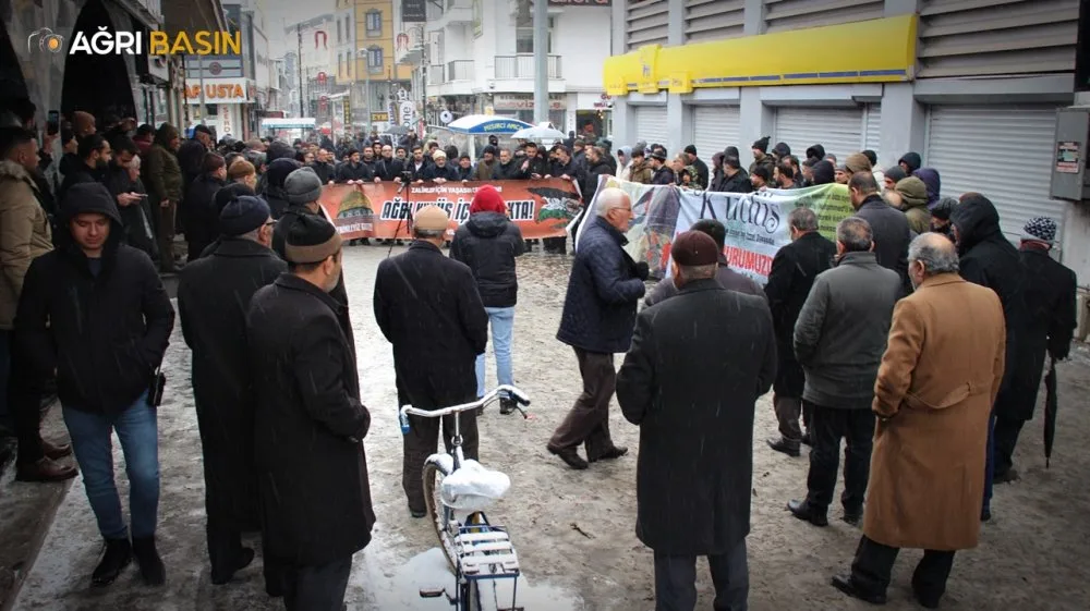 Ağrı’dan Gazze’ye Destek: İsrail’in İşgal Planına Tepki