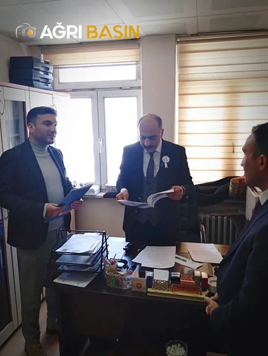 Başkan Emrah Yıldız’dan Ağrı Defterdarı Mustafa Şimşek’e Ziyaret