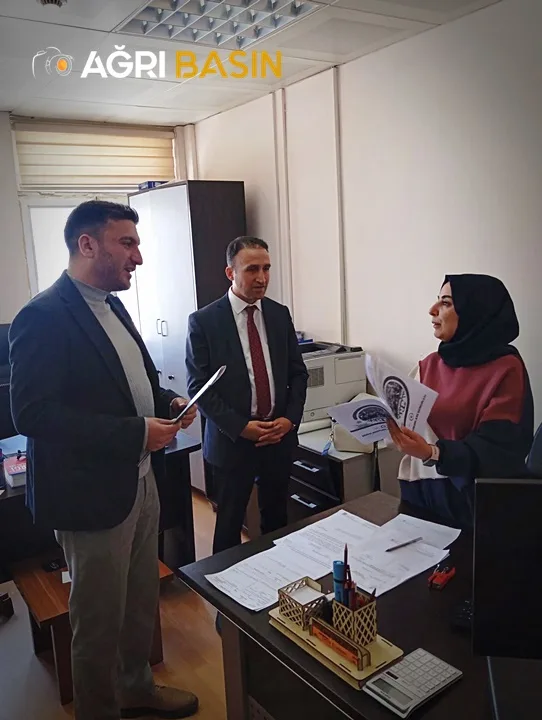 Başkan Emrah Yıldız’dan Ağrı Defterdarı Mustafa Şimşek’e Ziyaret