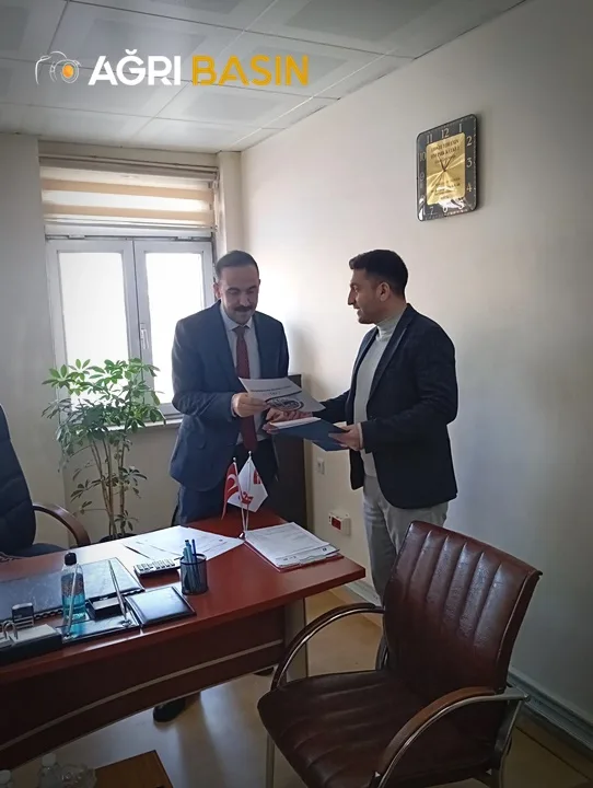 Başkan Emrah Yıldız’dan Ağrı Defterdarı Mustafa Şimşek’e Ziyaret