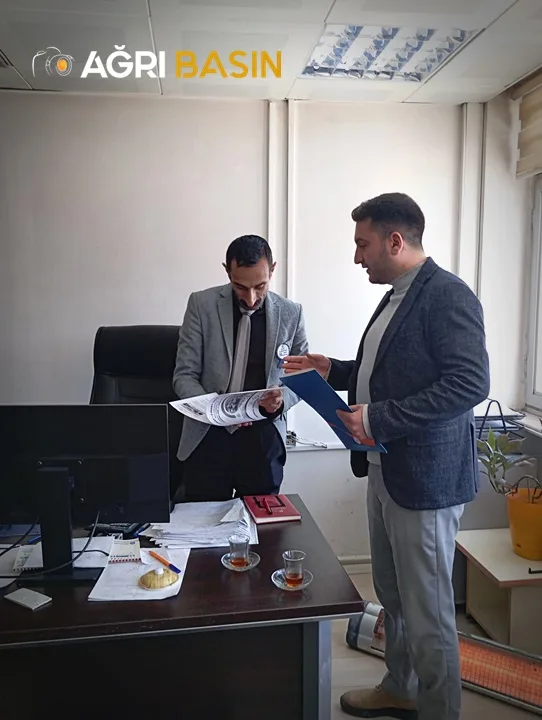 Başkan Emrah Yıldız’dan Ağrı Defterdarı Mustafa Şimşek’e Ziyaret