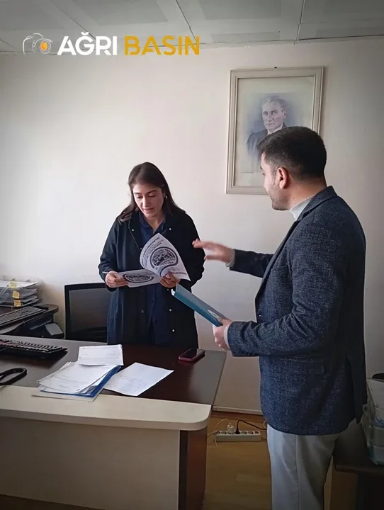 Başkan Emrah Yıldız’dan Ağrı Defterdarı Mustafa Şimşek’e Ziyaret