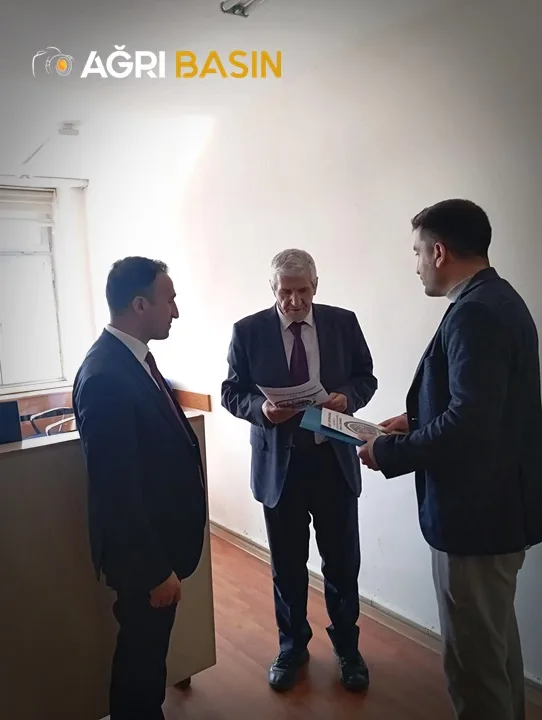 Başkan Emrah Yıldız’dan Ağrı Defterdarı Mustafa Şimşek’e Ziyaret