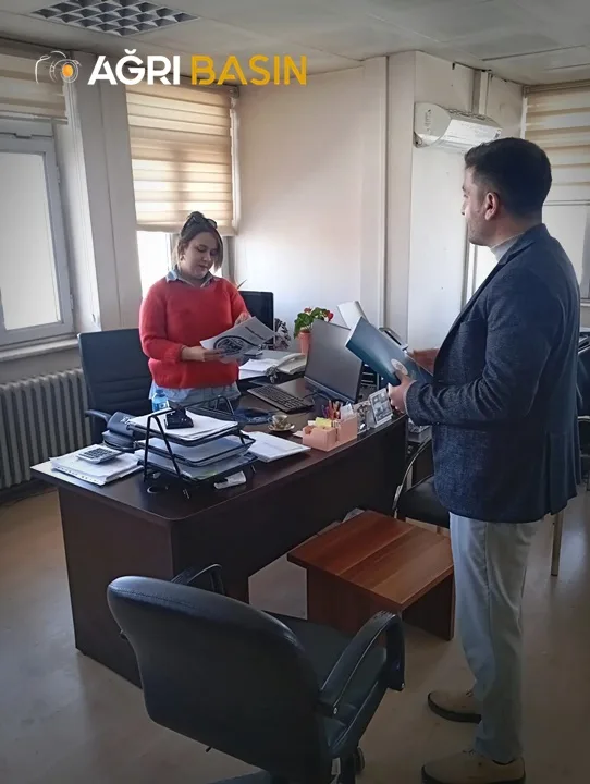 Başkan Emrah Yıldız’dan Ağrı Defterdarı Mustafa Şimşek’e Ziyaret