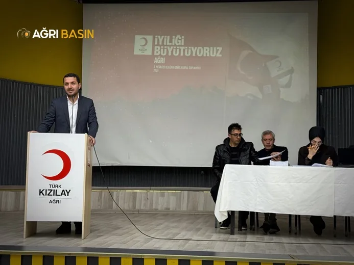 Kızılay Ağrı Şubesi’nde Orhan Tatlı Yeniden Başkan Seçildi