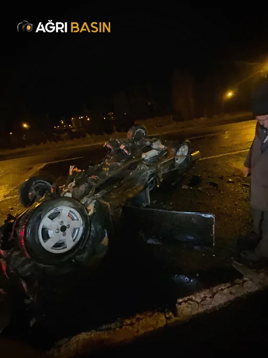 Ağrı Eleşkirt'te trafik kazası! 4 Ağır Yaralı