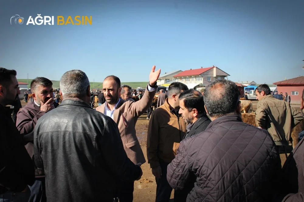 HÜDA PAR'dan Ağrı Hayvan Borsası'na yerinde inceleme