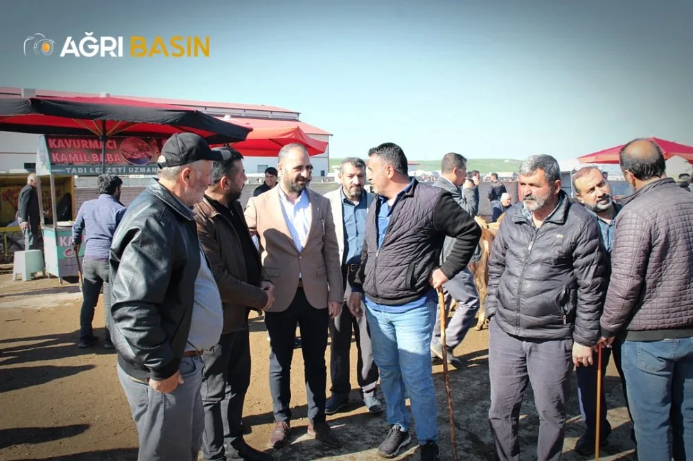 HÜDA PAR'dan Ağrı Hayvan Borsası'na yerinde inceleme