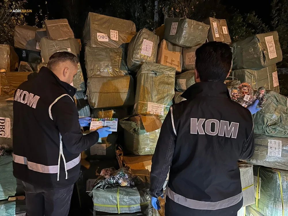 Ağrı’da 40 milyon liralık kaçak eşya ele geçirildi