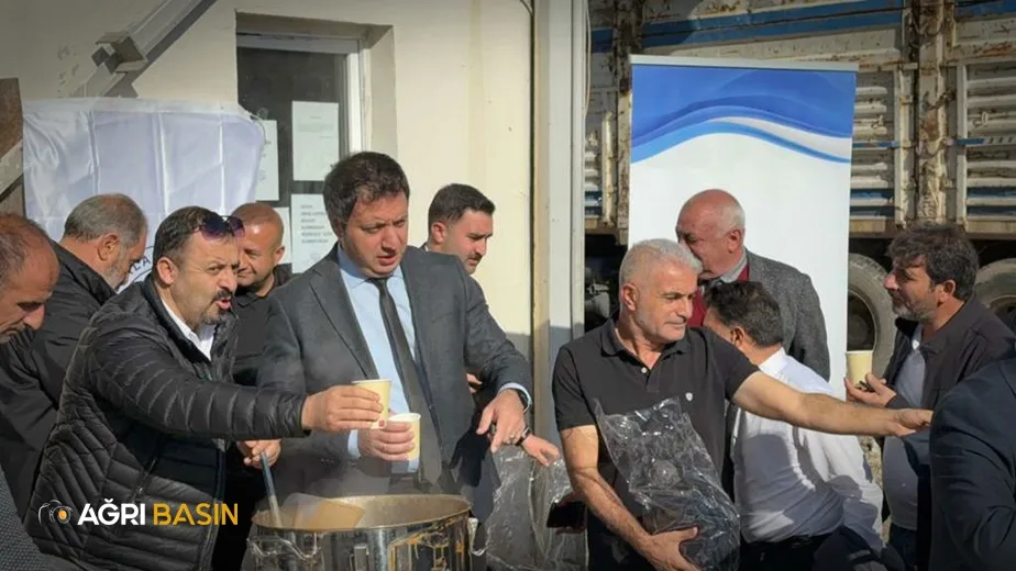 Ağrı Şeker Fabrikasında çiftçilere sıcak çorba ikramı