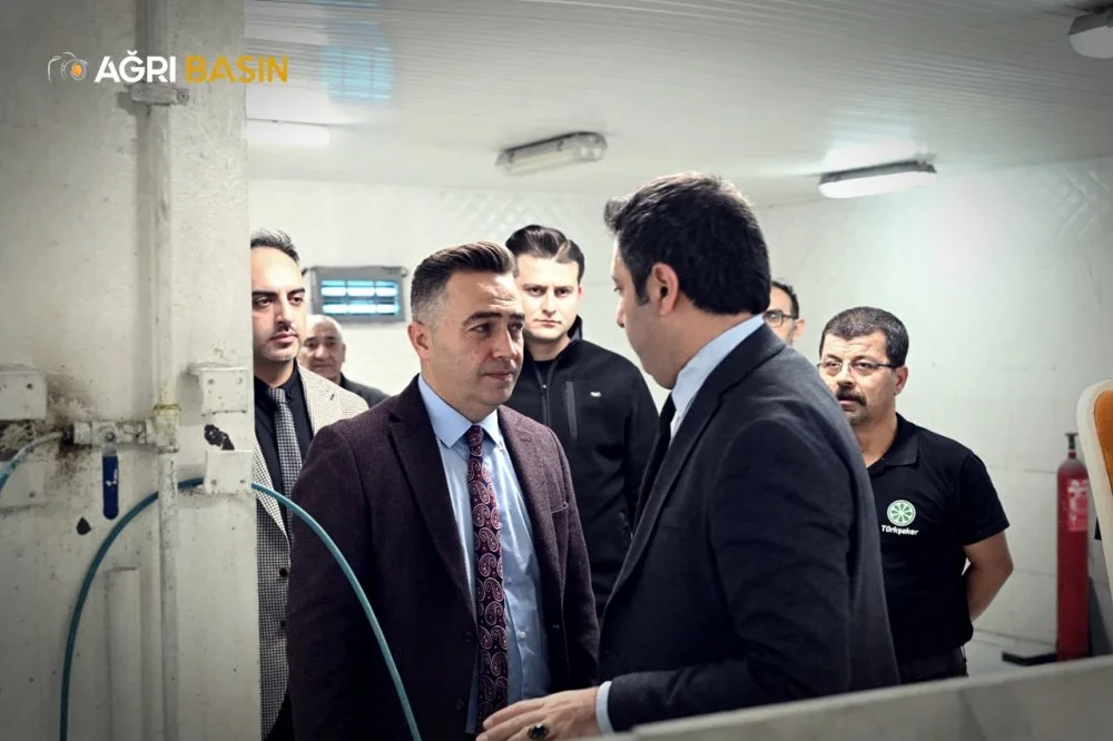 Ağrı Emniyet Müdürü Önder’den Şeker Fabrikası Müdür Erdoğan'a ziyaret