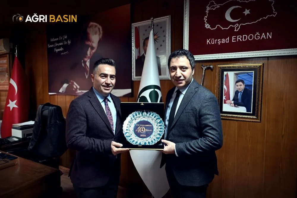 Ağrı Emniyet Müdürü Önder’den Şeker Fabrikası Müdür Erdoğan'a ziyaret