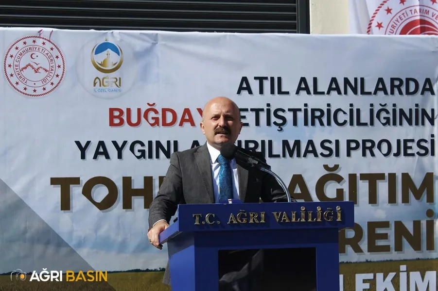 Ağrı'da Çiftçilere 530 ton buğday tohumu dağıtımı gerçekleştirildi